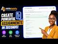 Create Student Assignments in Seconds with AI | AfrikSabify Assignment Creator