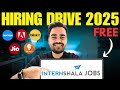 Free Hiring Drive 2025 – Tech &amp; Non-Tech Jobs | Internshala Jobs