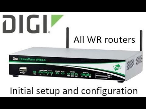 Digi TransPort router initial configuration