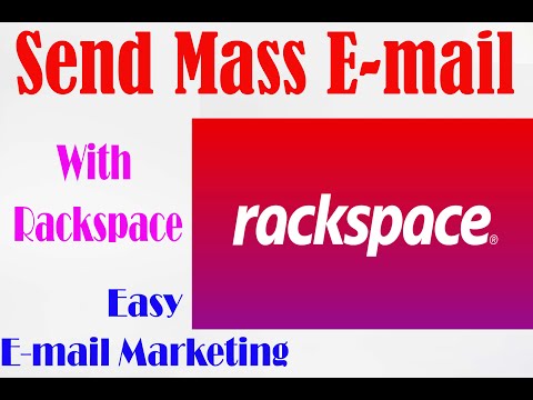 How To Create Rackspace Mailbox | Setup SMTP for Sending Mass Email