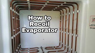 How to Recoil Evaporator/Double Door Refrigerator /Sanyo