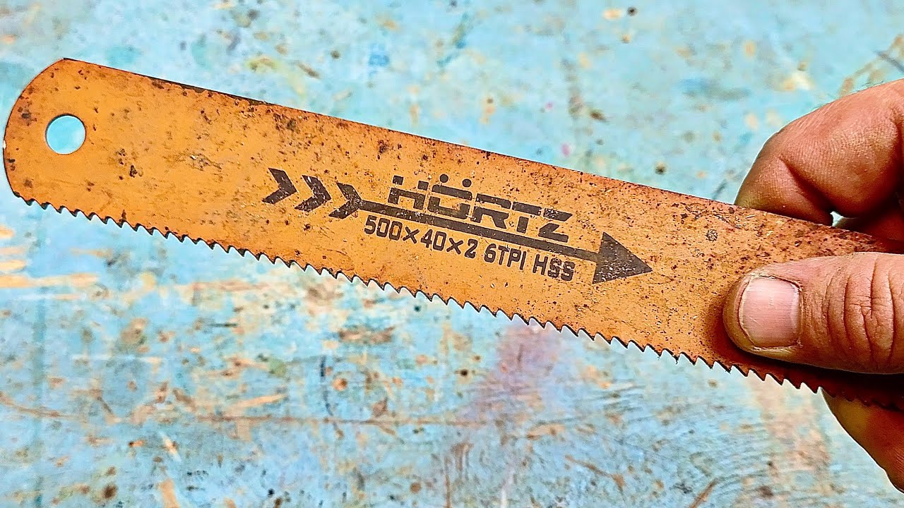 Как сделать миниатюрную ручную пилу из ножовочного полотна: подробный видео-обзор