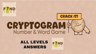 CRYPTOGRAM : Number &amp; Word Game (Level 31 to 40) Gameplay/Answers ALL LEVEL ANSWERS