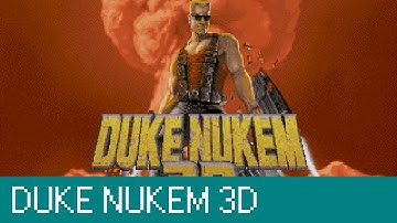Duke Nukem 3D - Title Screen Demo - CRT & Sound Canvas [4K]