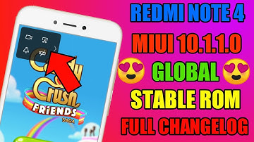 Redmi Note 4 MIUI 10.1.1.0 Global Stable Rom, Full Changelog | MIUI 10 Stable Rom For Redmi Note 4