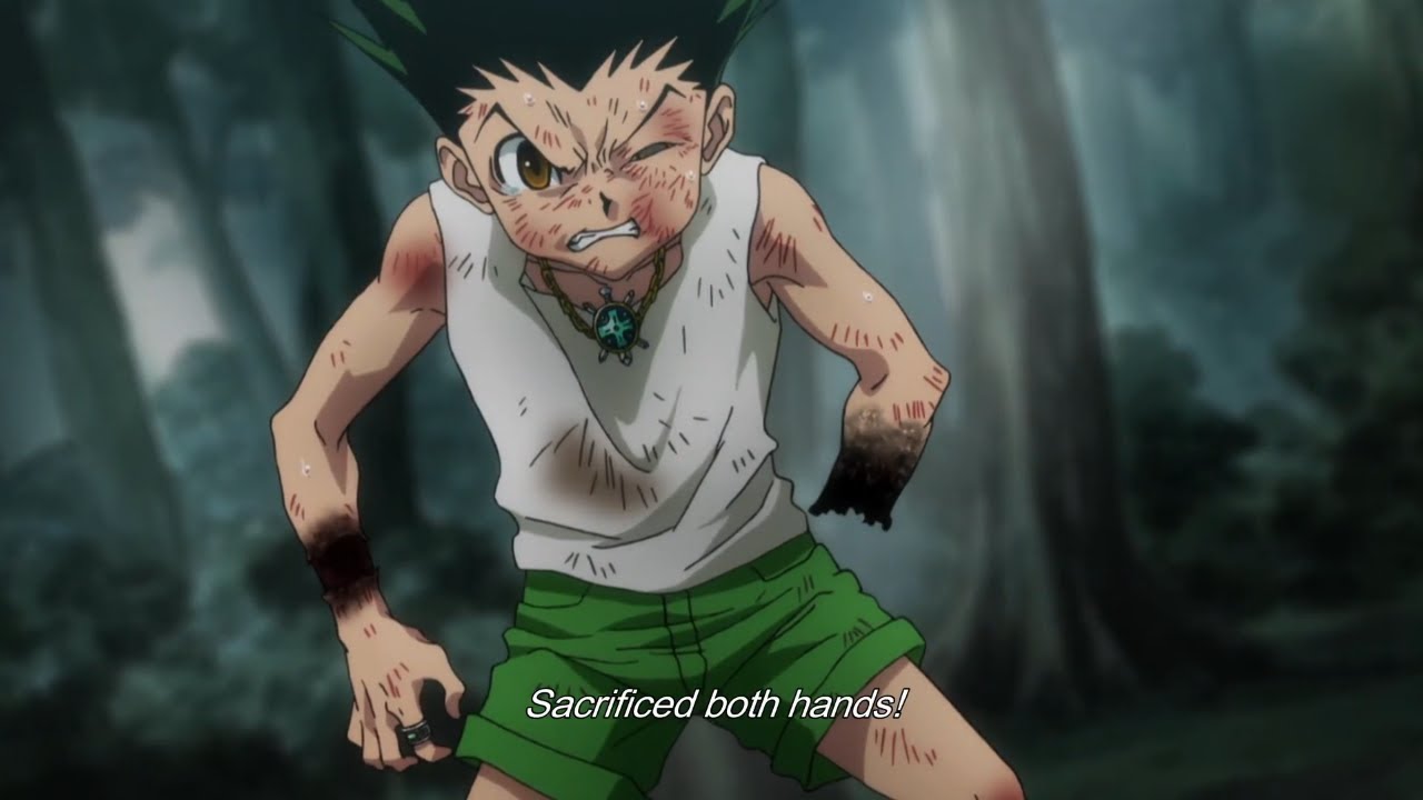 HxH Gon Sacrifices Both Of His Hands Just to Surpass His Limits YouTube