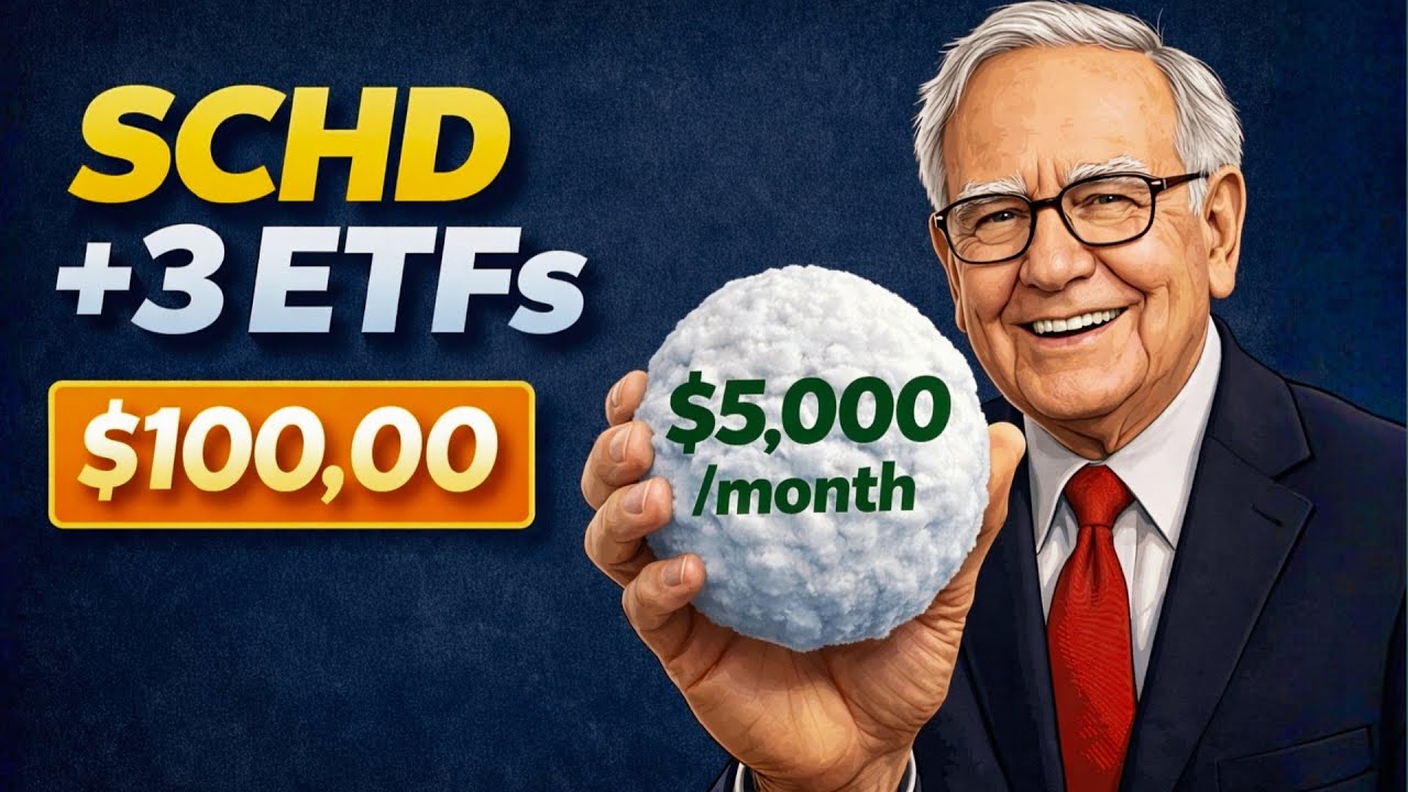 Что если инвестировать 10 000 долларов в SCHD + 3 ETF на 5 лет (рост дивидендов)?