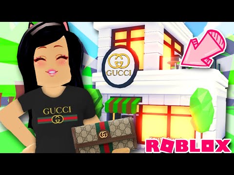 I Opened Gucci In Adopt Me Shop Home Tour House Store Sleek Modern Youtube - gucci roblox avatar