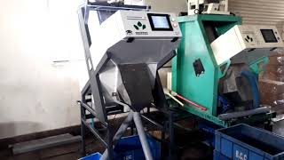 Cashew sorting machine, WW and SW seperation running with best result.