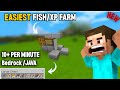 EASIEST AFK FISHING FARM! (Bedrock 1.20+) - Auto Loot + XP While You Sleep! #Gaming #Glitch_storm