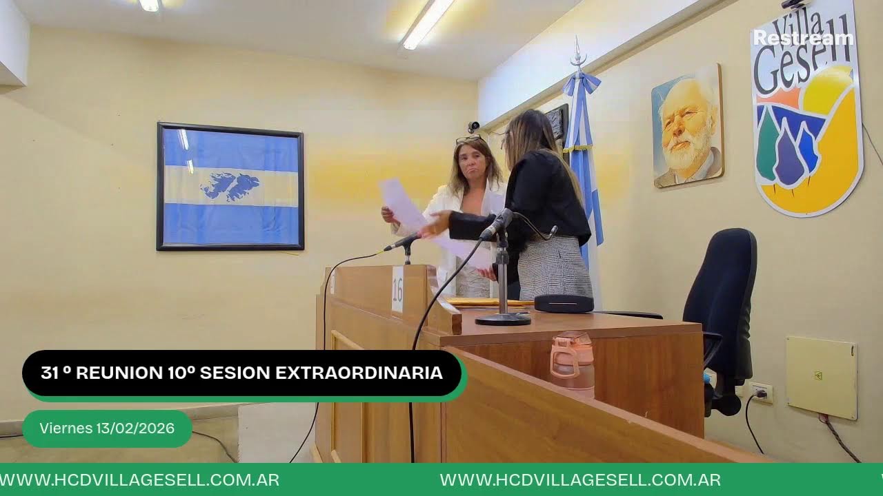 31º REUNION 10º SESION EXTRAORDINARIA 13 DE FEBRERO 22 HORAS