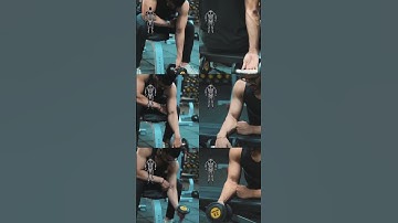 Exercícios de antebraço com halteres. Este vídeo mostra vários exercícios de antebraço.