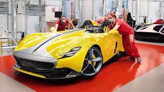 Inside Ferrari Most Exclusive Factory Building Supercars by Hands  Ferrari Production Line