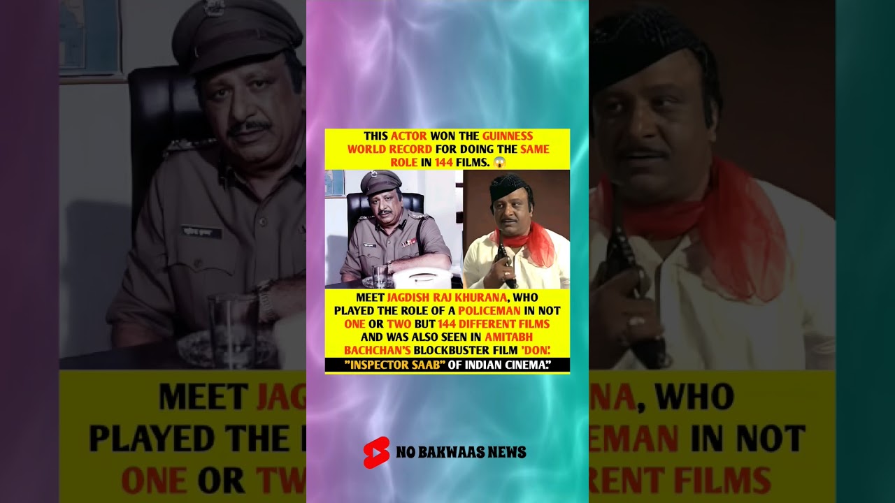 Meet the Actor Who Played a Cop in 144 Films! Guinness World Record Holder 