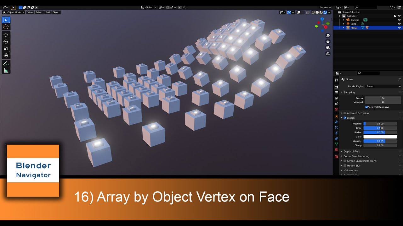 16) Array by Object Vertex or Face - YouTube