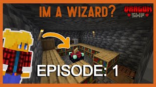 Minecraft || DRAGONSMP : Ep 1- IM A WIZARD?