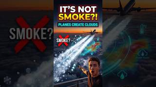 The White Trail Planes Leave Isn't Smoke| MindSnap #youtubeshorts #educationalshorts #facts #science