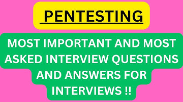 "Pentesting", Most Asked Interview Q&A for PENTESTER Interviews !! #cybersecurity #pentester #cyber