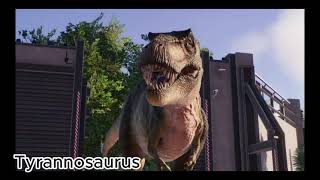 Битва Тираннозавра и Спинозавра в Jurassic World Evolution 2.