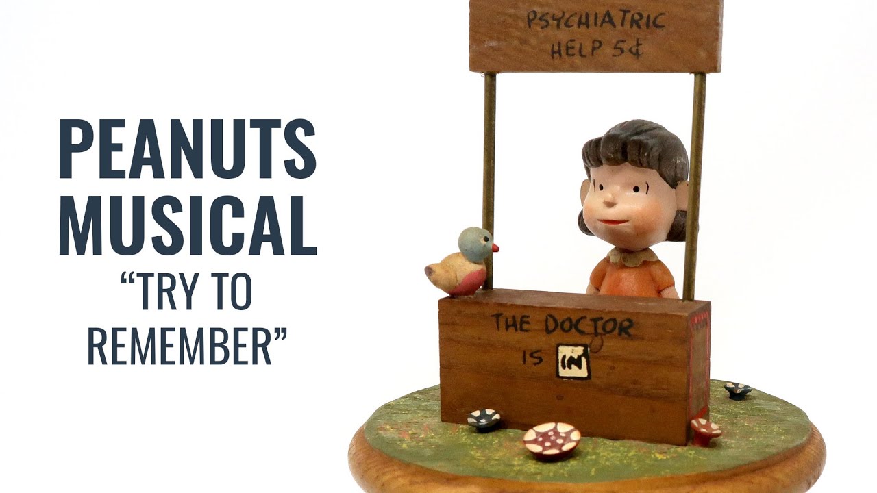 Musical Cleaning - Lucy in her Doctor's Booth - Peanuts Anri Musical | CollectPeanuts.com
