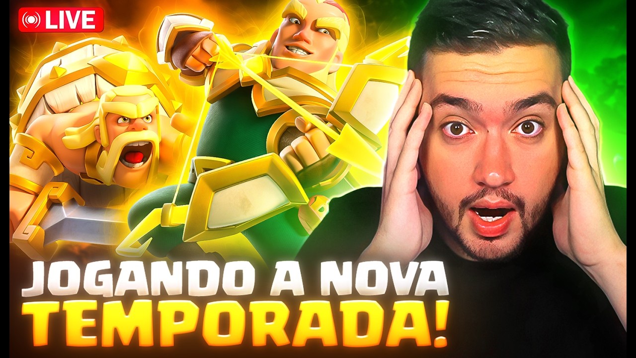 JOGANDO COM O BARRIL DE BÁRBARO E ARQUEIRO HERÓI! CLASH AO VIVO