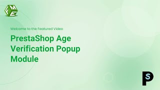 Age Verification on Entry Module for PrestaShop | Restrict Underage Access Easily