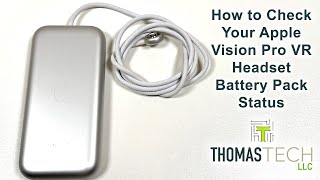 How To Check Your Battery Pack Status Of Apple Vision Pro Vr Headset And Charge It