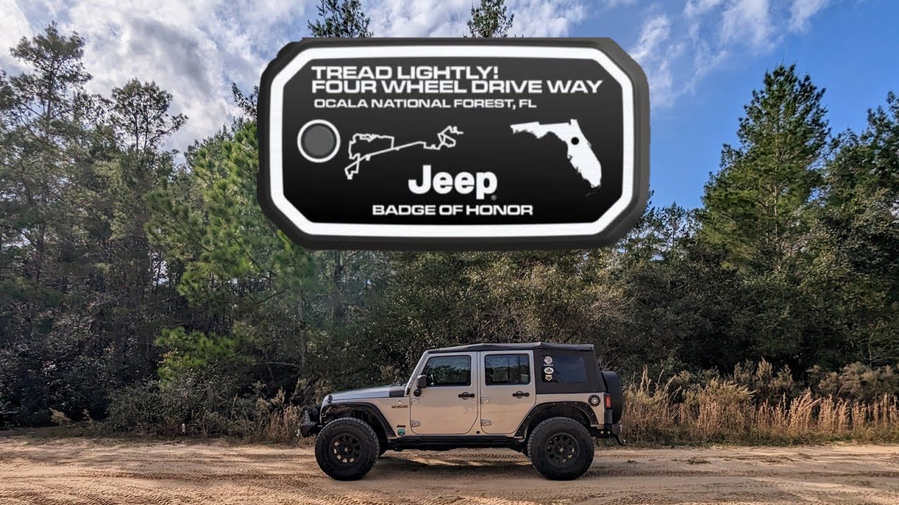 Tread Lightly, Four Wheel Drive Way, Ocala Florida, Jeep Badge of Honor