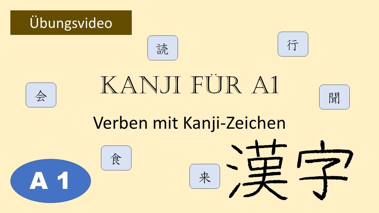 【Kanji】Verben für A1