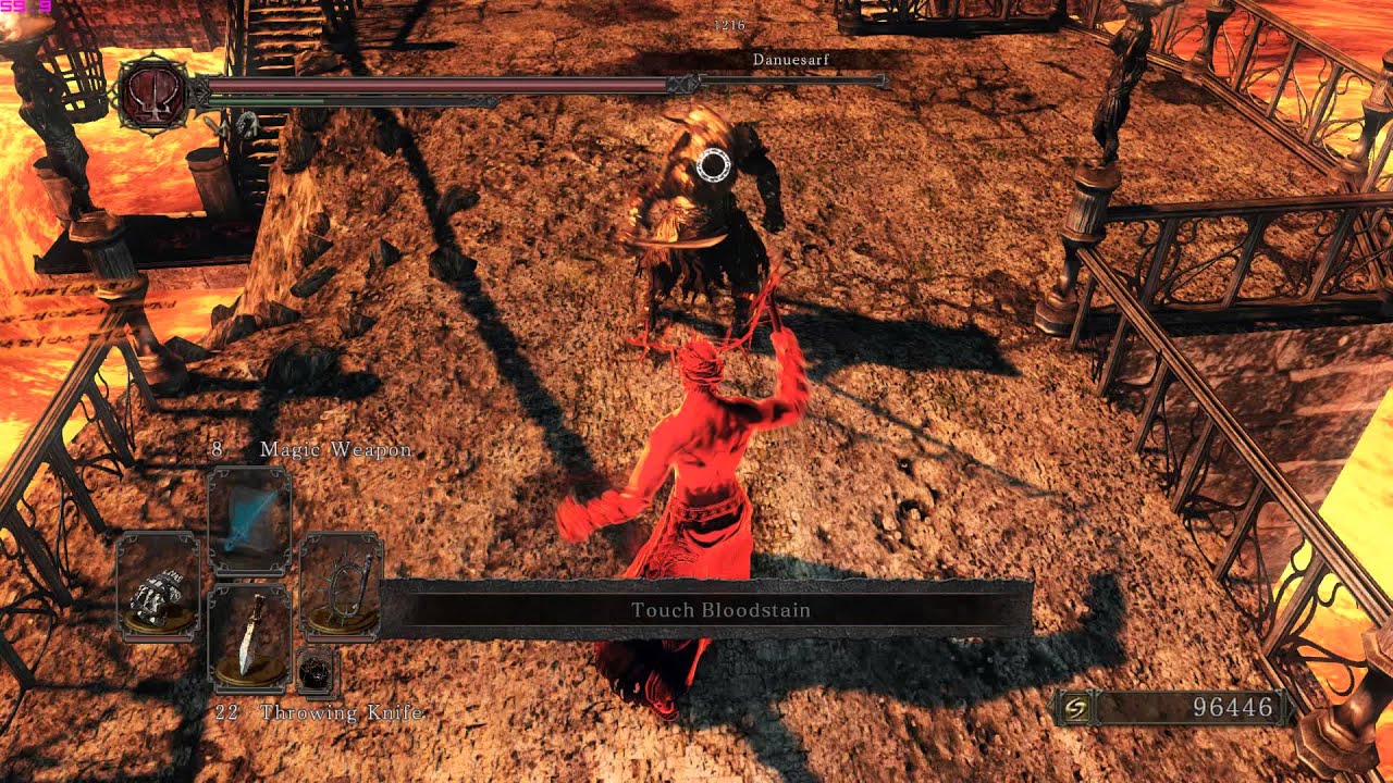 Dark Souls II bone fist + whip = yayay combo