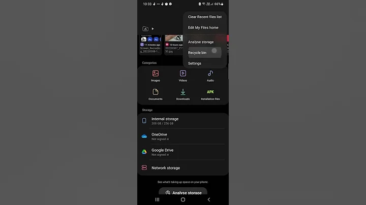 Delete files from Recycle Bin in Samsung Galaxy