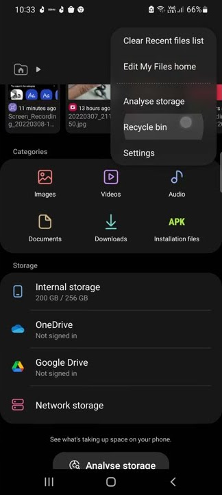 Hapus file dari Recycle Bin di Samsung Galaxy