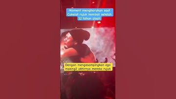 Moment mengharukan saat Cokelat rujuk kembali setelah 12 tahun pisah #shorts #short #cokelat #konser