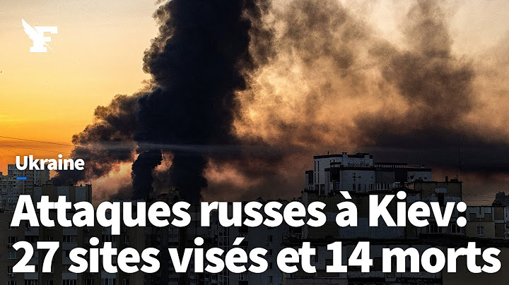 Ukraine: frappes russes entendues à Kiev, au moins 14 personnes tuées