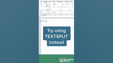How to split text in Excel #excel