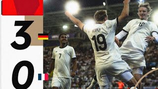 Germany vs France U21 (3-0) ⚽️ | UEFA U21 Euro 2025 Semi-Final | Highlights