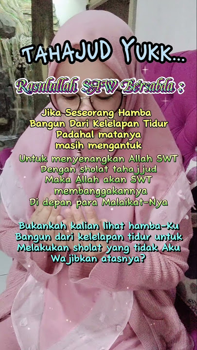 Bismillah alahamdulillah Tahajud Yuuk Saudara2 Teman2 Dimalam 1Muharam 1447HSupayaMendapatkanSyafaat