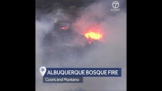 Sky 7 flies over Albuquerque bosque fire Albuquerque Deploys High Tech Fire Detection Sensors Across The Bosque