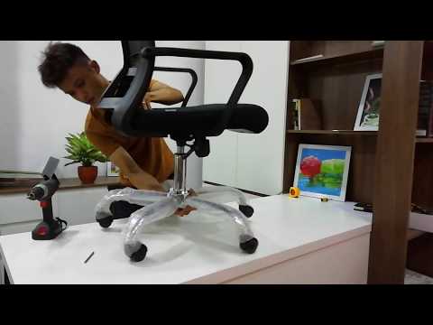 Video Ghế xoay Hòa Phát GL 117 cách lắp ráp nhanh nhất - youtube