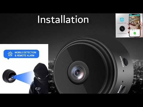 Installation Mini Camera Espion Full HD 1080P avec Enregistrement en Boucle  (installation simple)