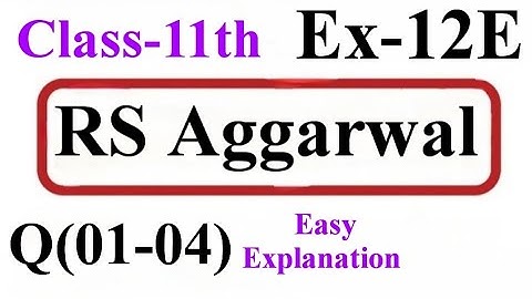 Exercise-12E Class-11th Maths Geometric Progressions solutions|11th Maths R.S.AGGARWAL solutions