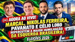 AGORA AO VIVO! O MUNDO INTEIRO REPERCUTE A DERROTA ACACHAPANTE DA ESQUERDA EM TODO O BRASIL.