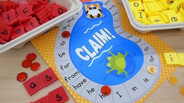 Sight Words Board Game with Spelling Practice