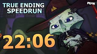 PEAK Speedrun (22:06) - "True Ending" Solo (NEW UPDATE) FWR screenshot 3