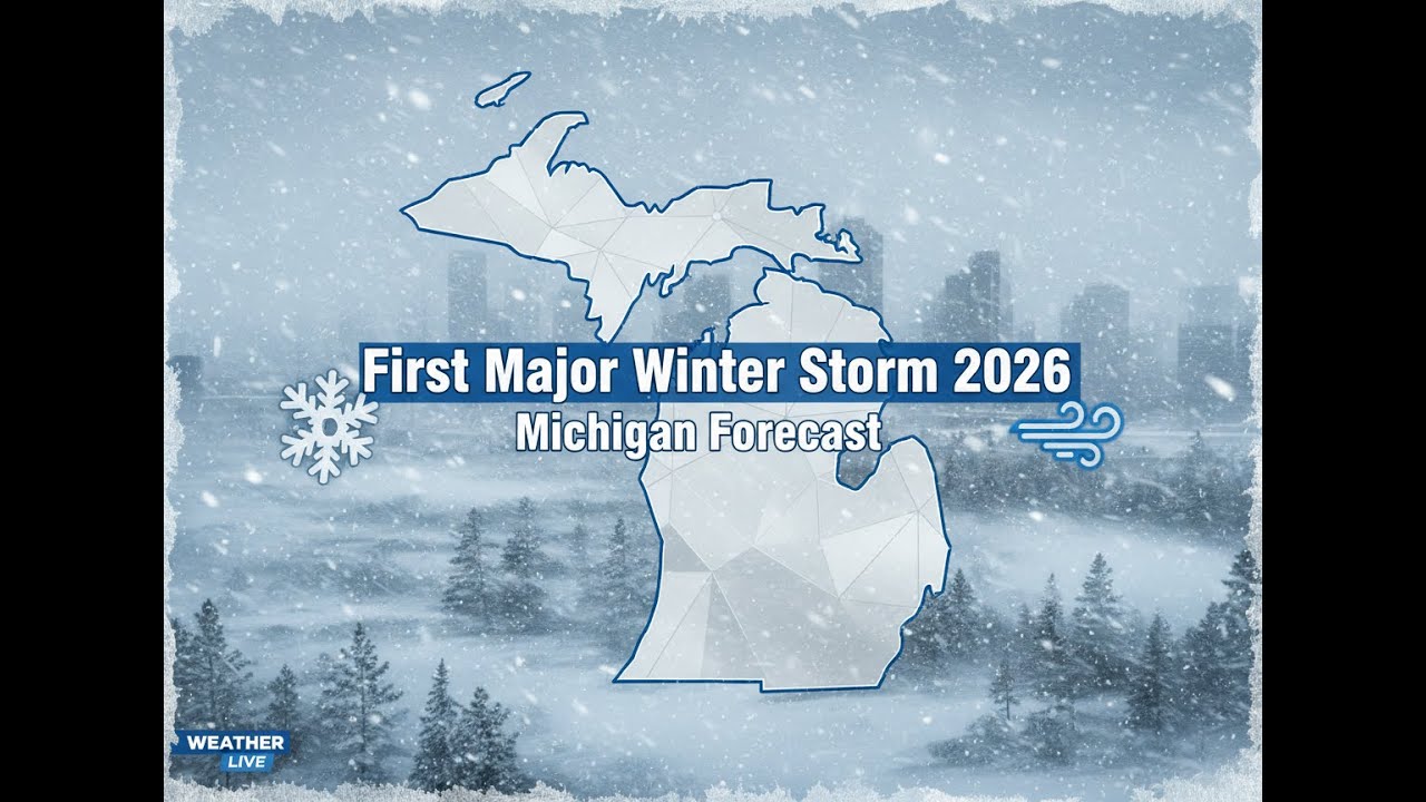 First major winter storm of 2026 for Michigan!