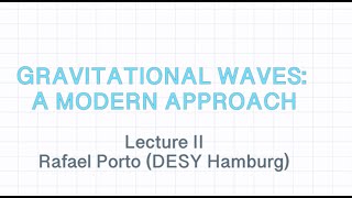 R. Porto: Lecture II