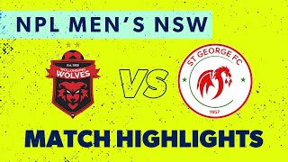 NPL Men's NSW Round 22 Highlights – Wollongong Wolves v St George FC