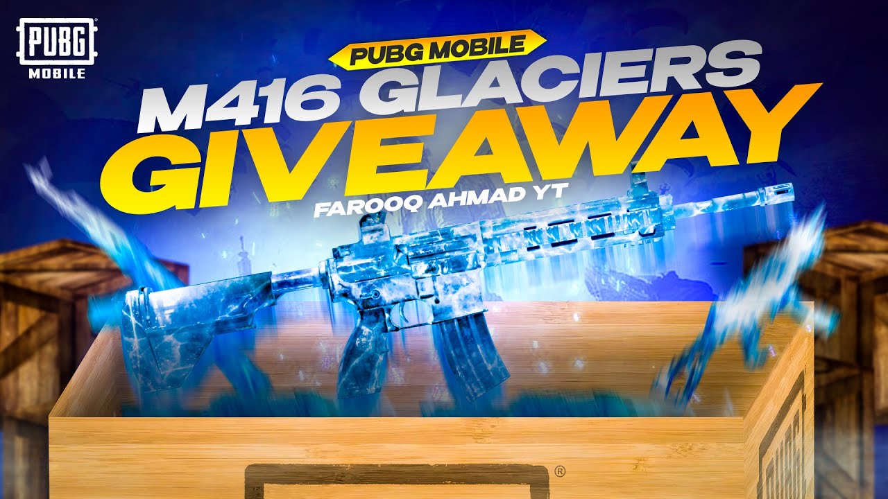 M416 Glacier Giveaway and Glacier Crate Opening | 🔥 PUBG MOBILE 🔥