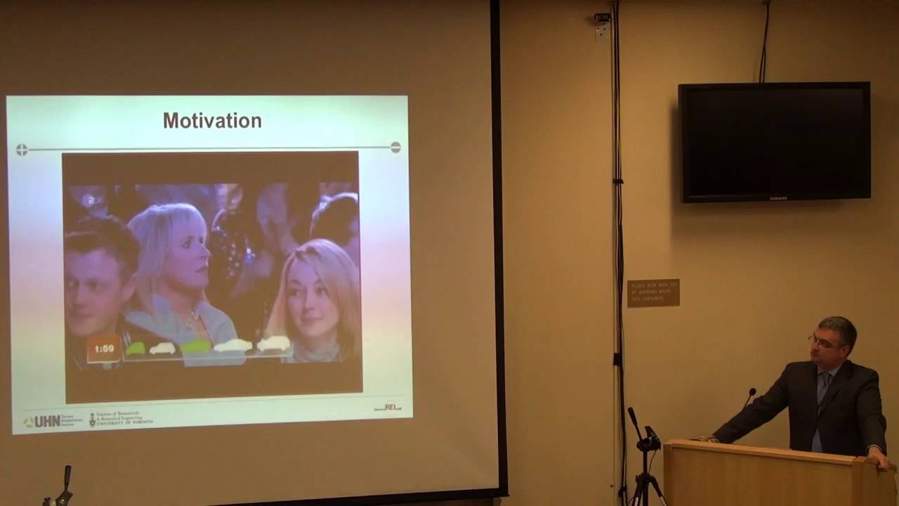 Dr. Milos R. Popovic, Toronto Rehabilitation Institute Research Rounds, April 25, 2016