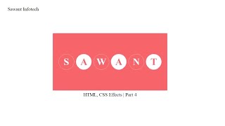 Creating a Simple Name Poster Design using HTML and CSS 😍 | Sawant Infotech😉